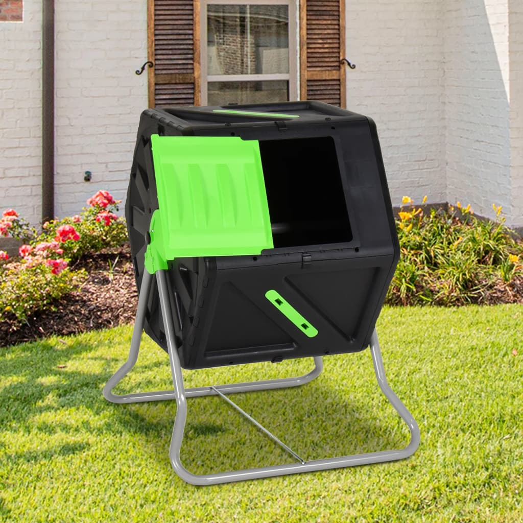 Berkfield Tumbling Composter 60x58x74 cm 105 L Polypropylene