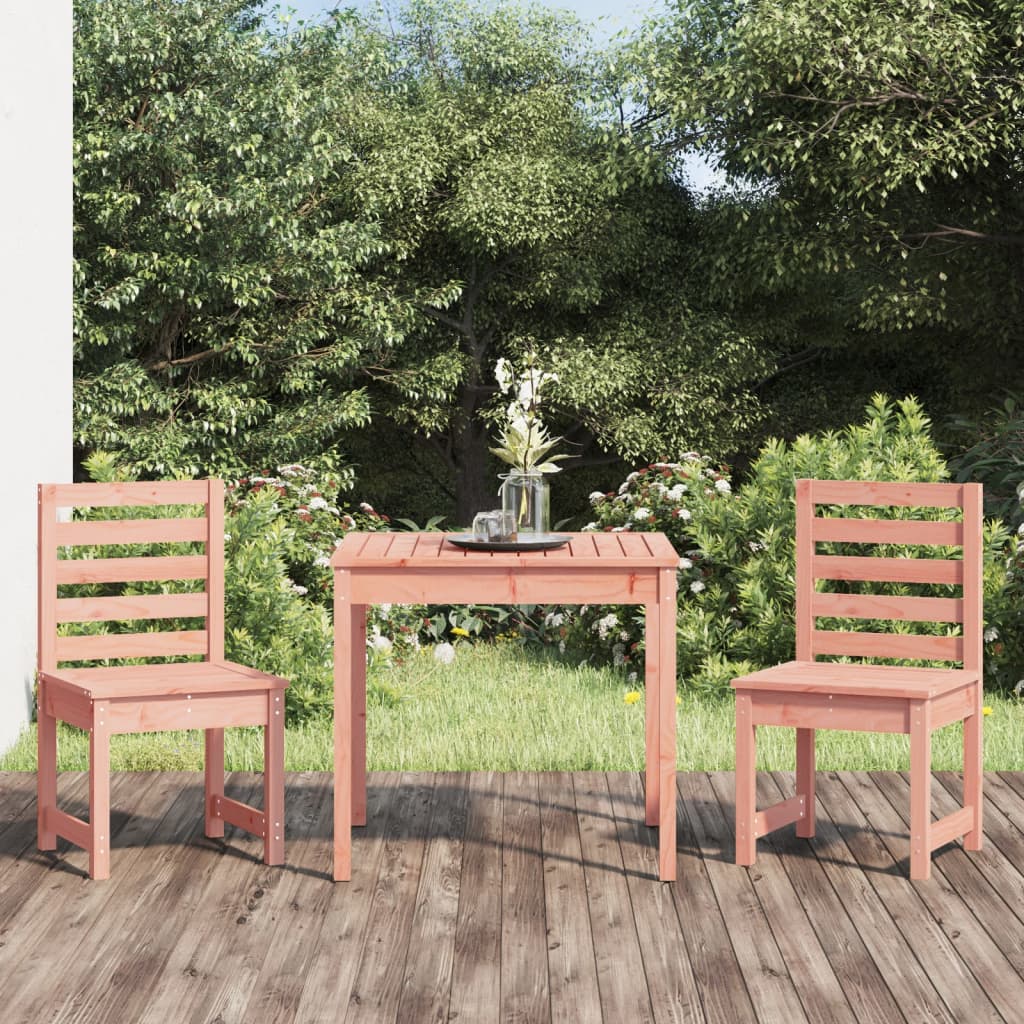 Berkfield 3 Piece Garden Bistro Set Solid Wood Douglas