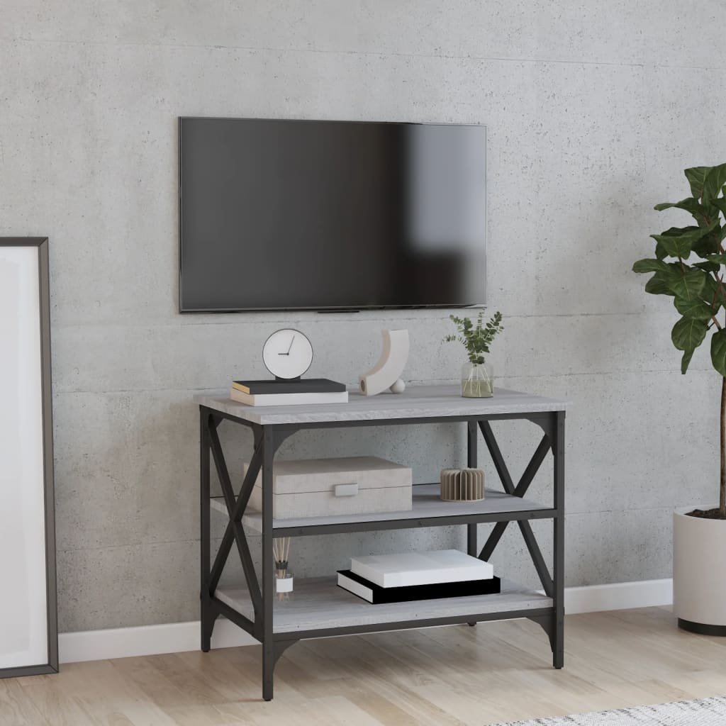 Berkfield TV Cabinet Grey Sonoma 60x40x50 cm Engineered Wood