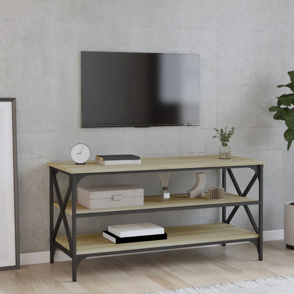 Berkfield TV Cabinet Sonoma Oak 100x40x50 cm Engineered Wood
