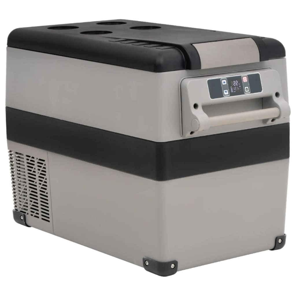 Berkfield Cool Box with Handle Black and Grey 45 L PP & PE