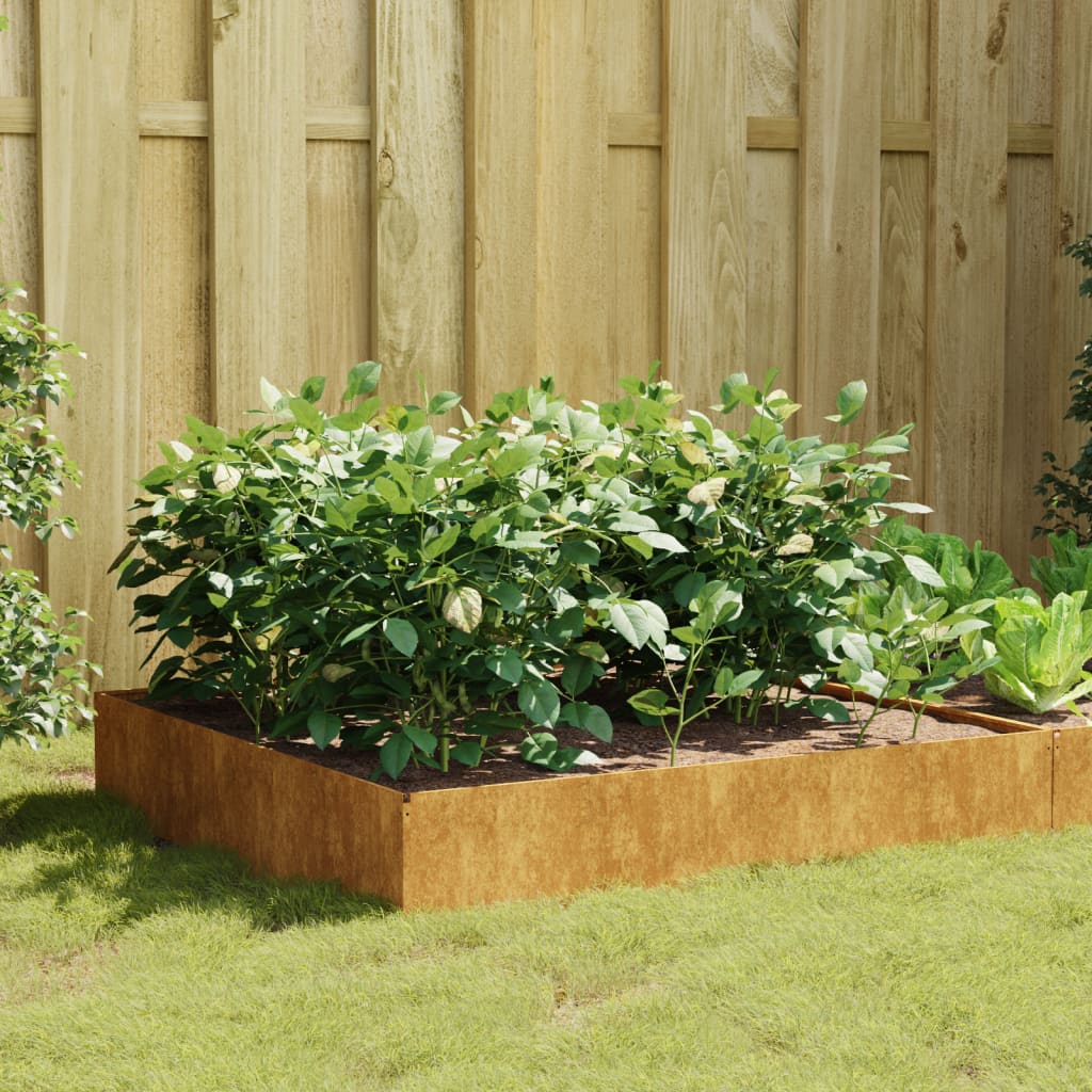 Berkfield Garden Raised Bed 100x100x33.5 cm Corten Steel