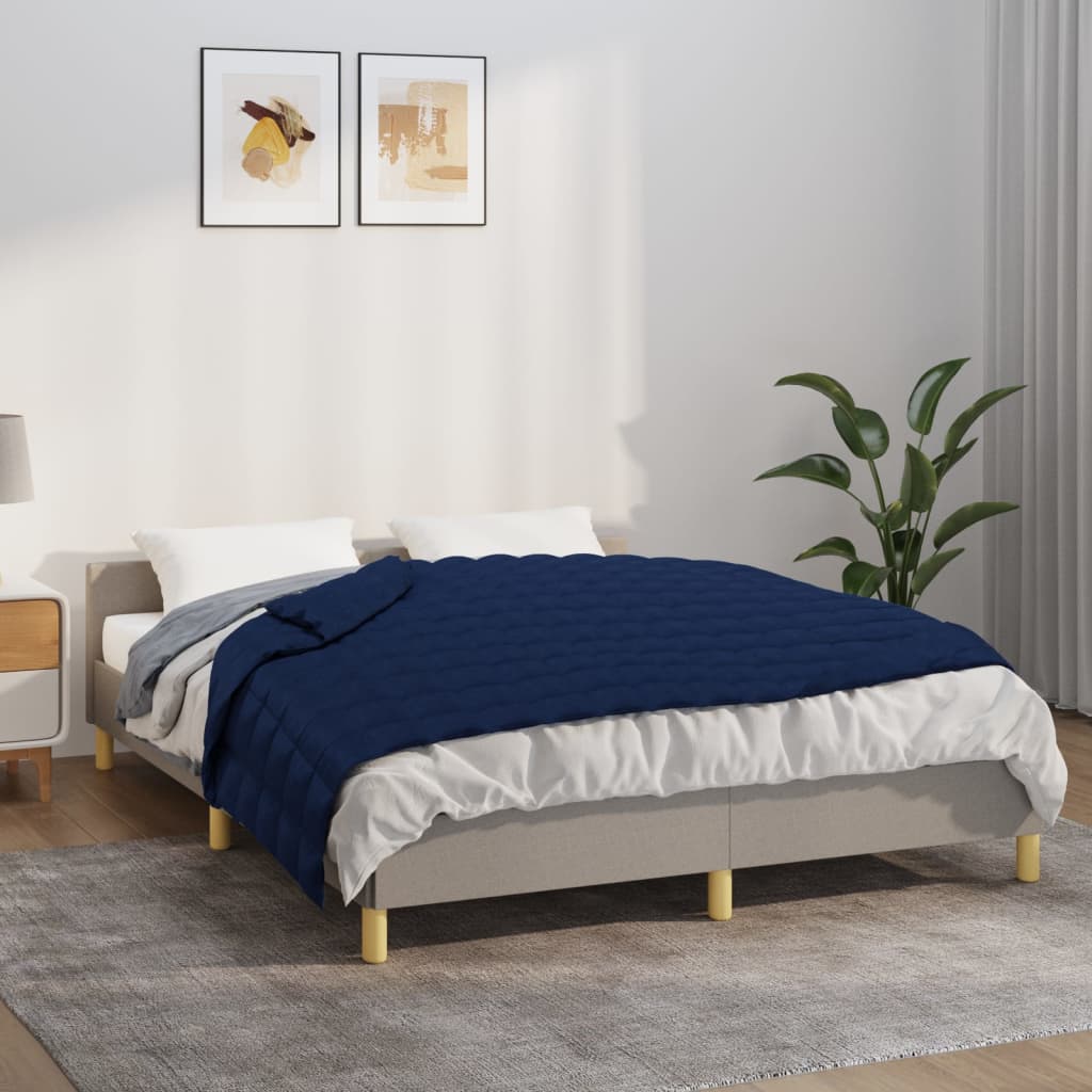 Berkfield Weighted Blanket Blue 137x200 cm Single 6 kg Fabric