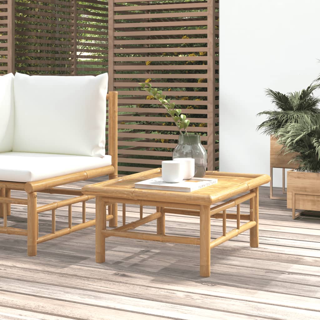 Berkfield Garden Table 65x55x30 cm Bamboo