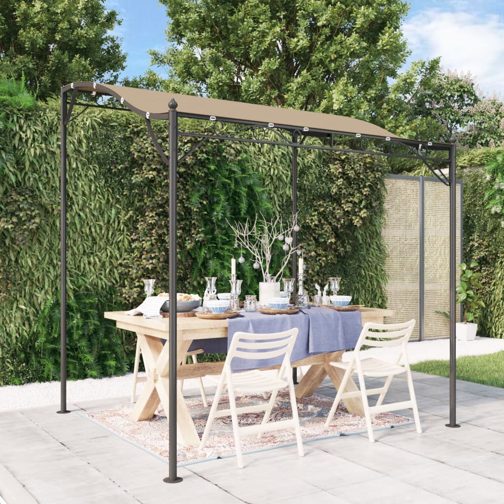 Berkfield Canopy Taupe 2x2.3 m 180 g/må_ Fabric and Steel