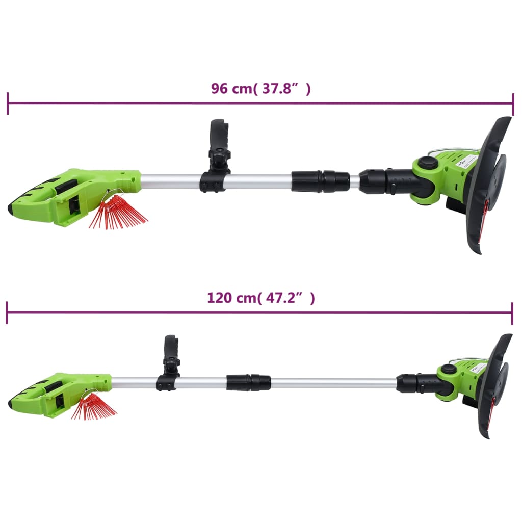 Berkfield 3 Piece Cordless Garden Power Tool Set with Charger&Batteries