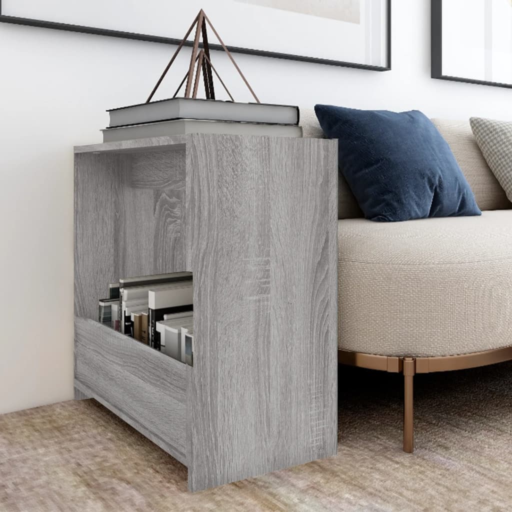 Berkfield Side Table Grey Sonoma 50x26x50 cm Engineered Wood