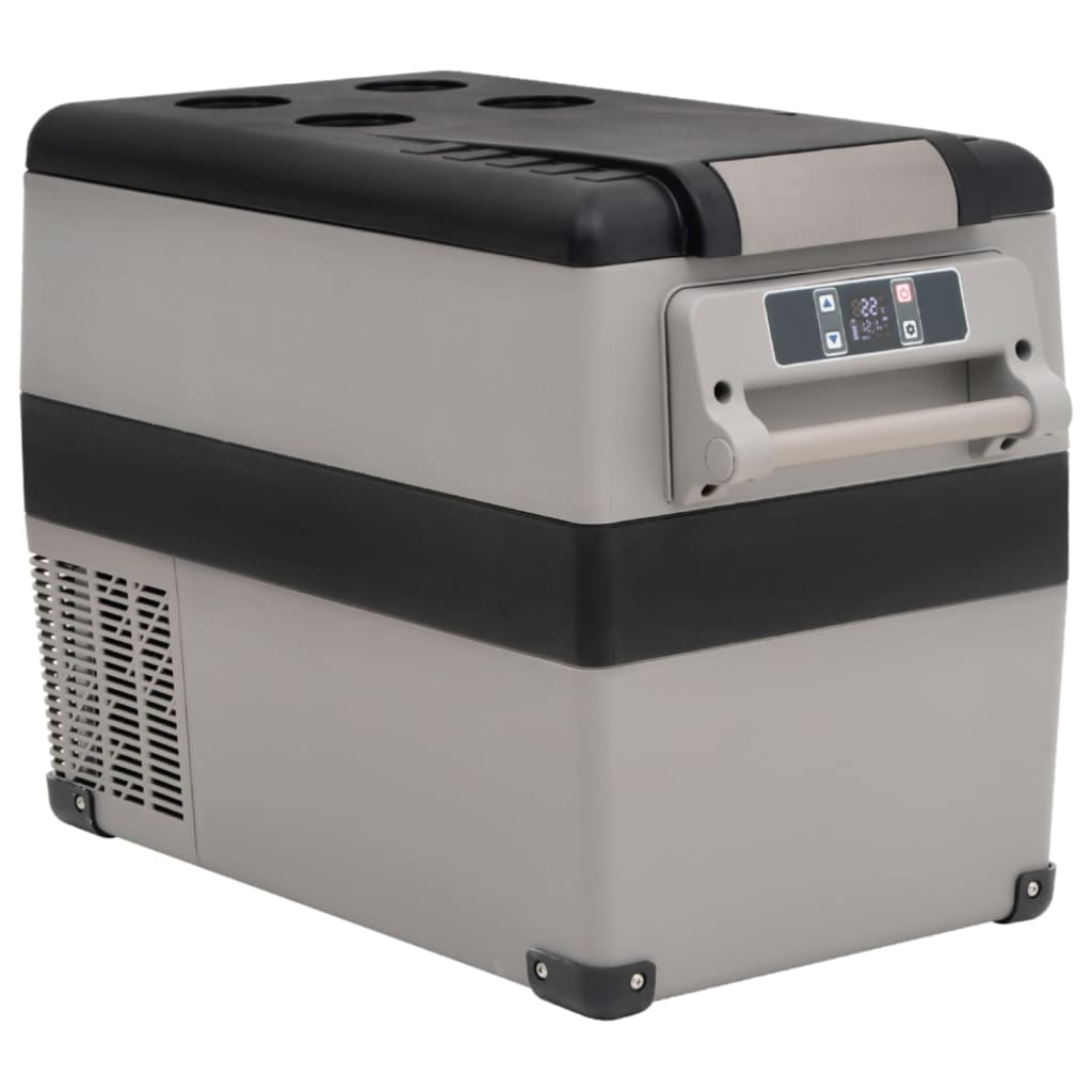 Berkfield Cool Box with Handle Black and Grey 45 L PP & PE