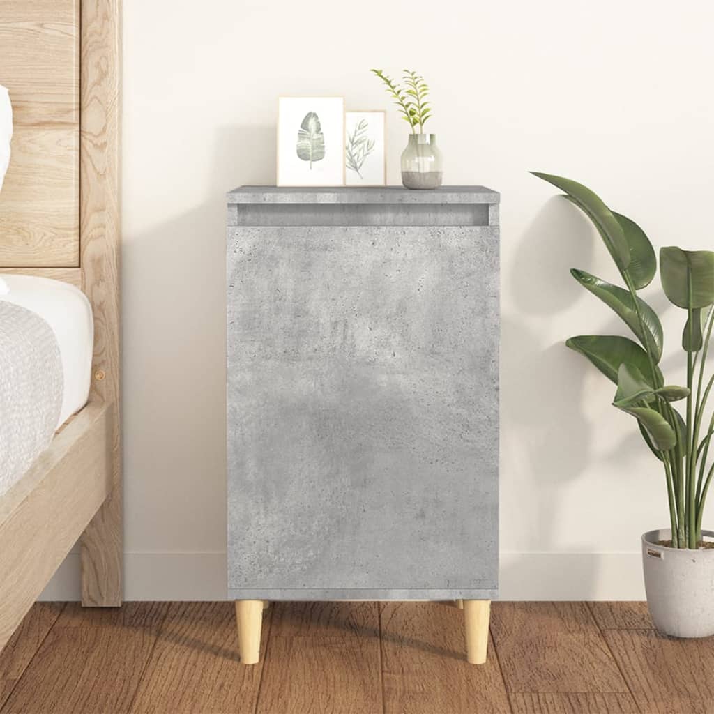Berkfield Bedside Cabinet Concrete Grey 40x35x70 cm Engineered Wood