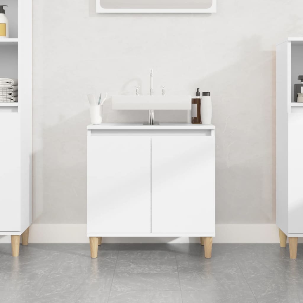 Berkfield Sink Cabinet White 58x33x60 cm Engineered Wood