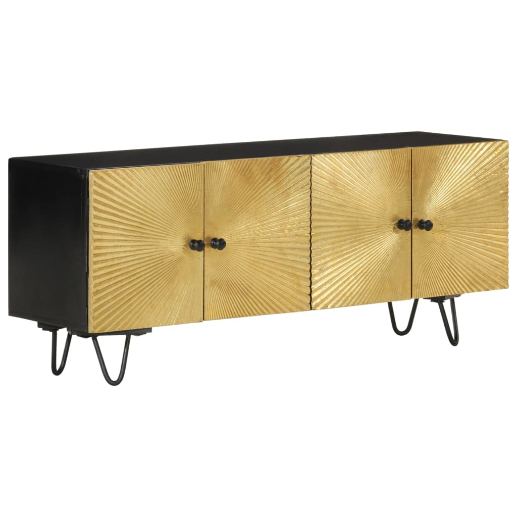 Berkfield TV Cabinet 110x30x45 cm Solid Wood Mango