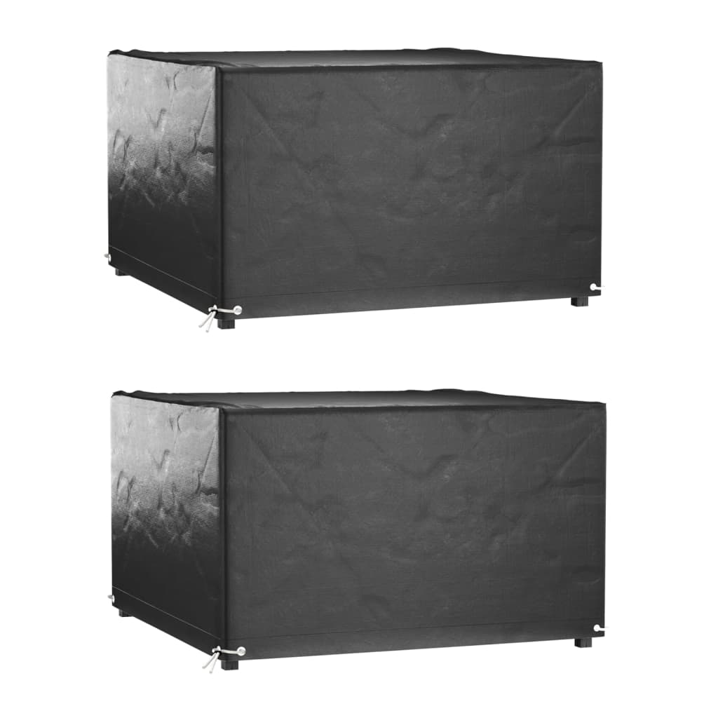 Berkfield Garden Furniture Covers 2 pcs 8 Eyelets 125x125x75 cm Square