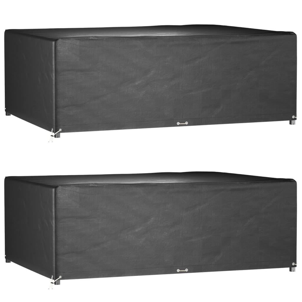 Berkfield Garden Furniture Covers 2 pcs 12 Eyelets 230x165x80 cm Rectangular