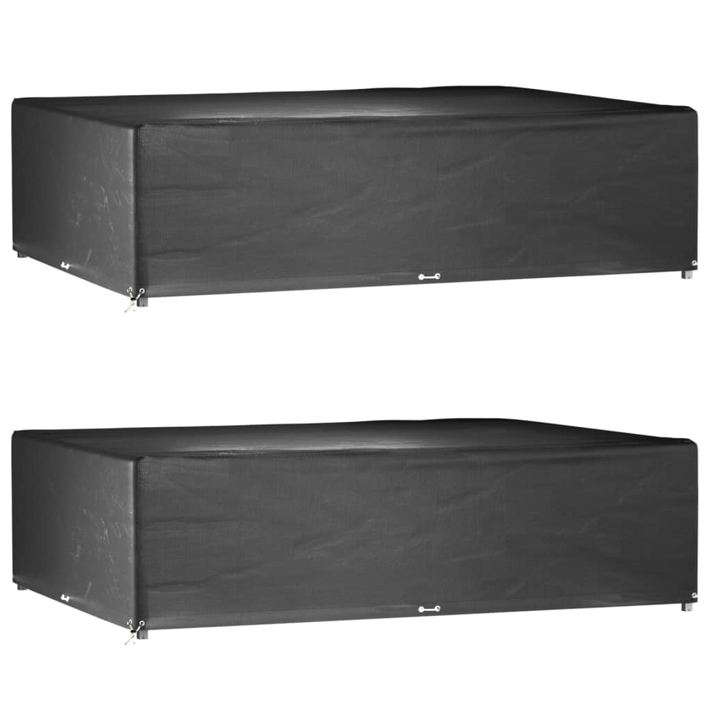 Berkfield Garden Furniture Covers 2 pcs 16 Eyelets 300x200x75 cm Rectangular