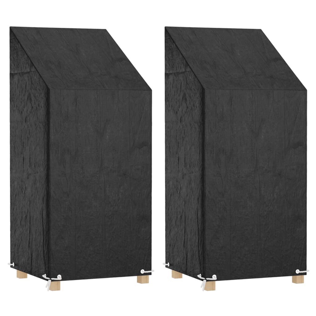 Berkfield Garden Chair Covers 2 pcs 8 Eyelets 65x65x110/150 cm Polyethylene