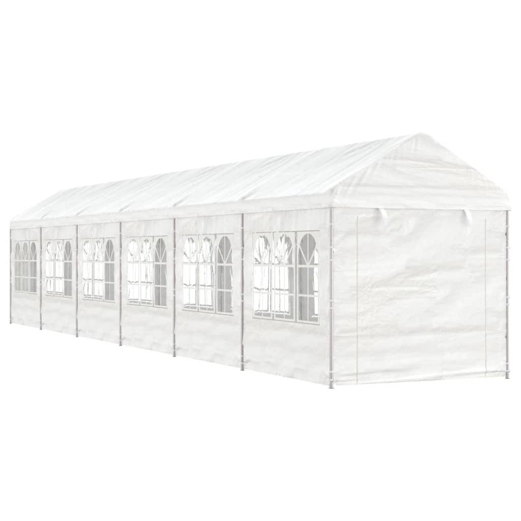 Berkfield Gazebo with Roof White 13.38x2.28x2.69 m Polyethylene