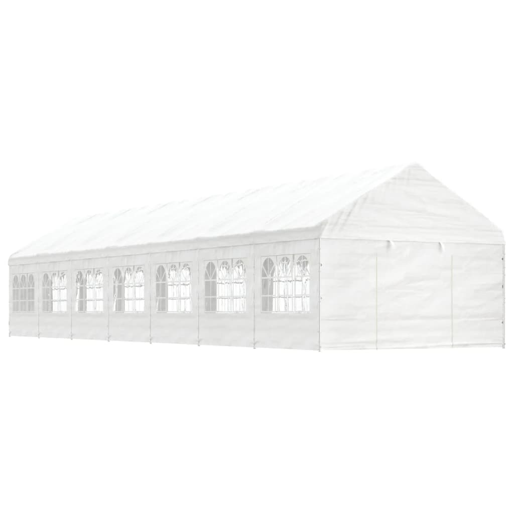 Berkfield Gazebo with Roof White 15.61x4.08x3.22 m Polyethylene