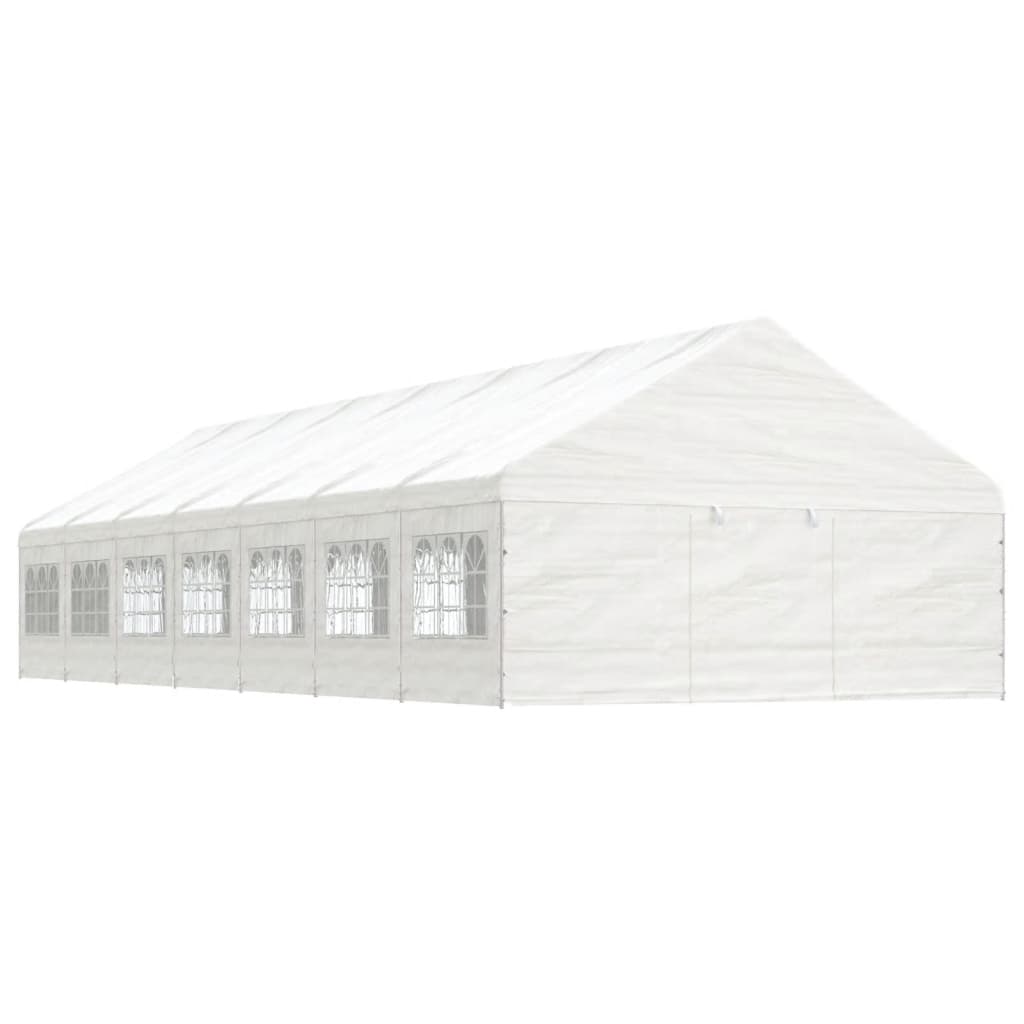 Berkfield Gazebo with Roof White 15.61x5.88x3.75 m Polyethylene