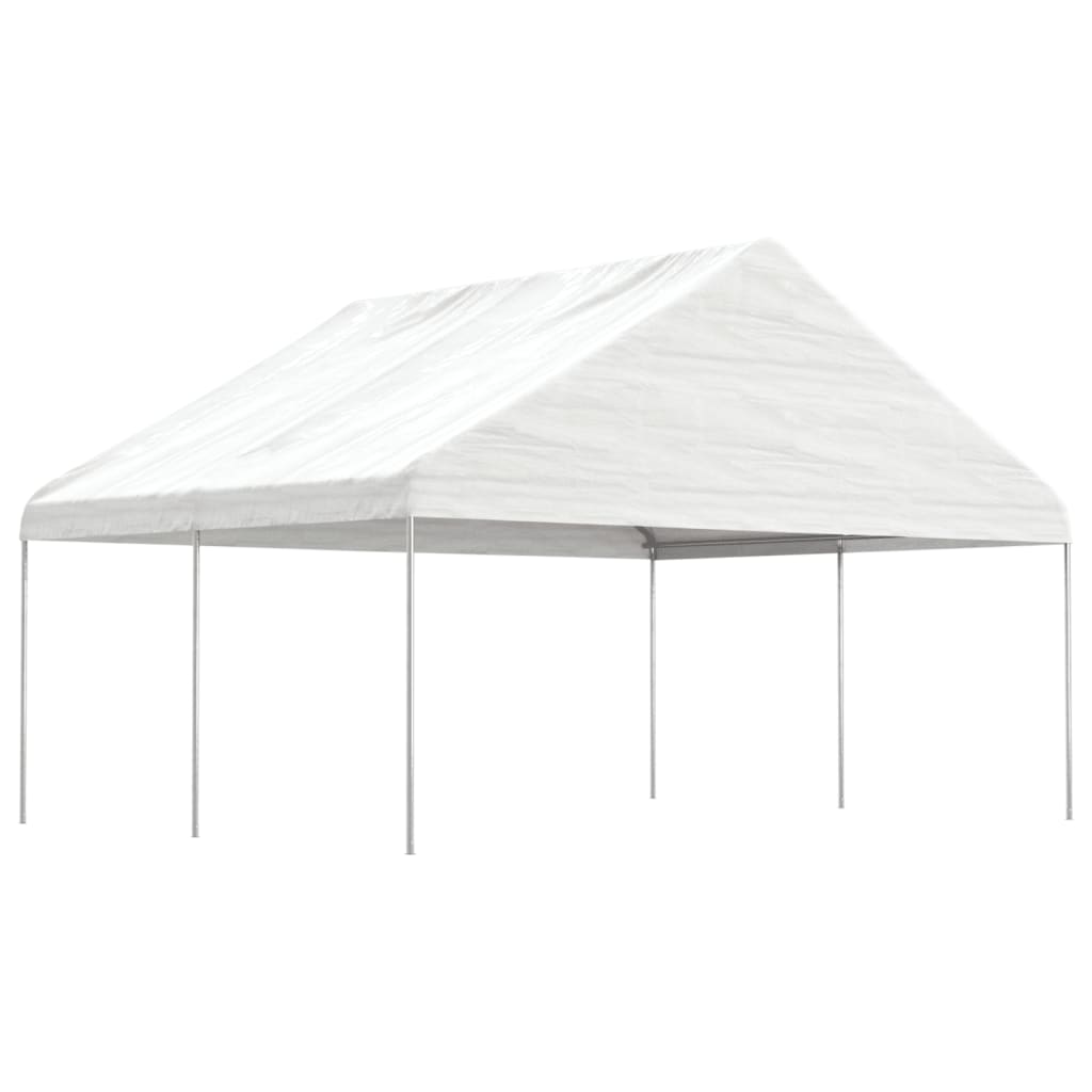 Berkfield Gazebo with Roof White 4.46x5.88x3.75 m Polyethylene