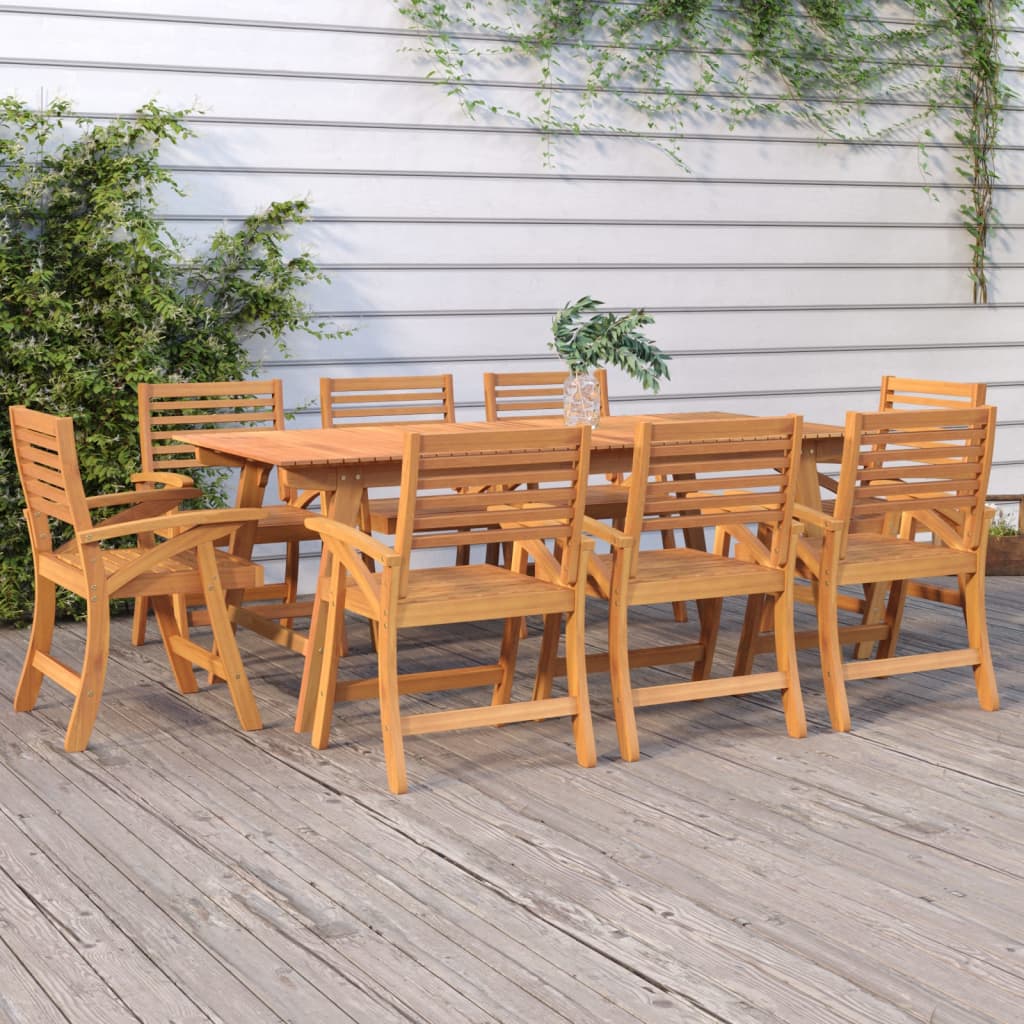 Berkfield Garden Table 200x90x75 cm Solid Wood Acacia
