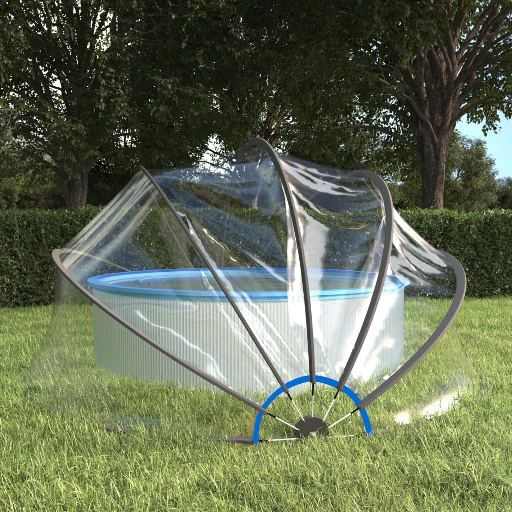 Berkfield Pool Dome Round 406x203 cm PVC