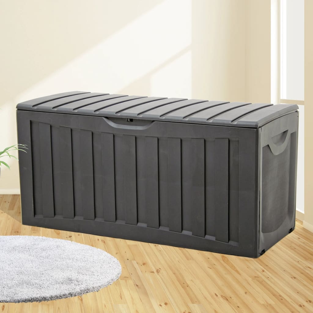 Berkfield Storage Box Black 118x53x57 cm Polypropylene