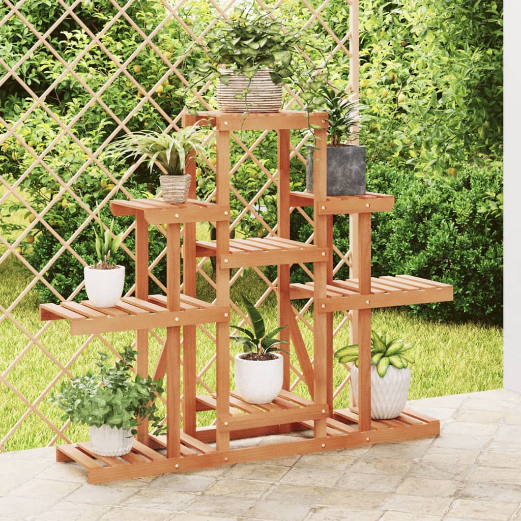 Berkfield Flower Stand 110x25x96 cm Solid Wood Fir