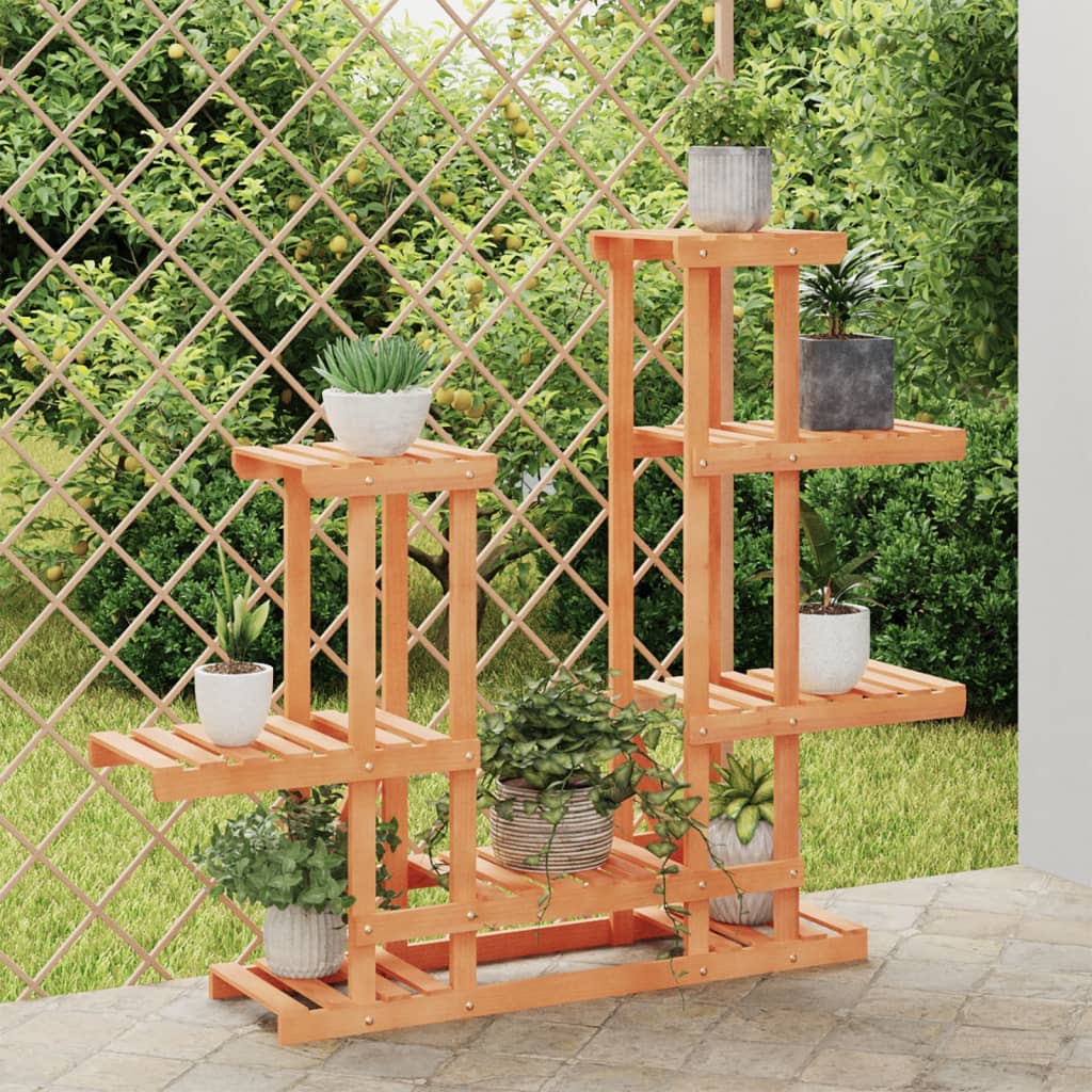 Berkfield Flower Stand 95x25x96 cm Solid Wood Fir