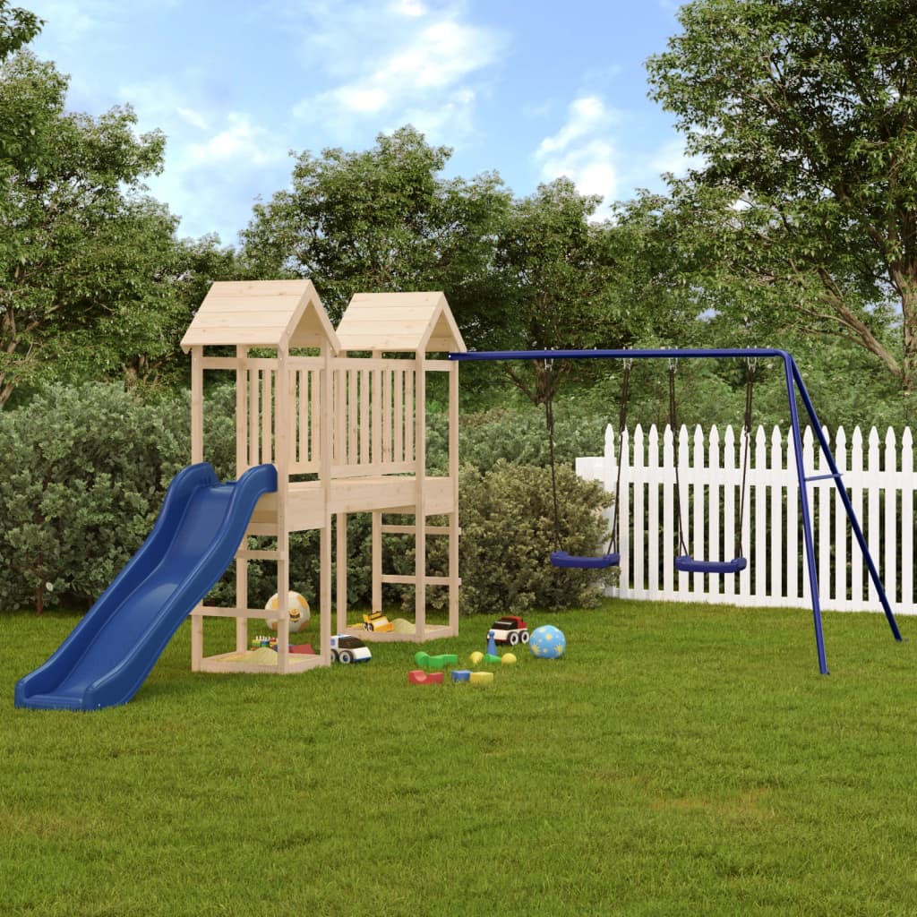 Berkfield Outdoor Playset Solid Wood Pine