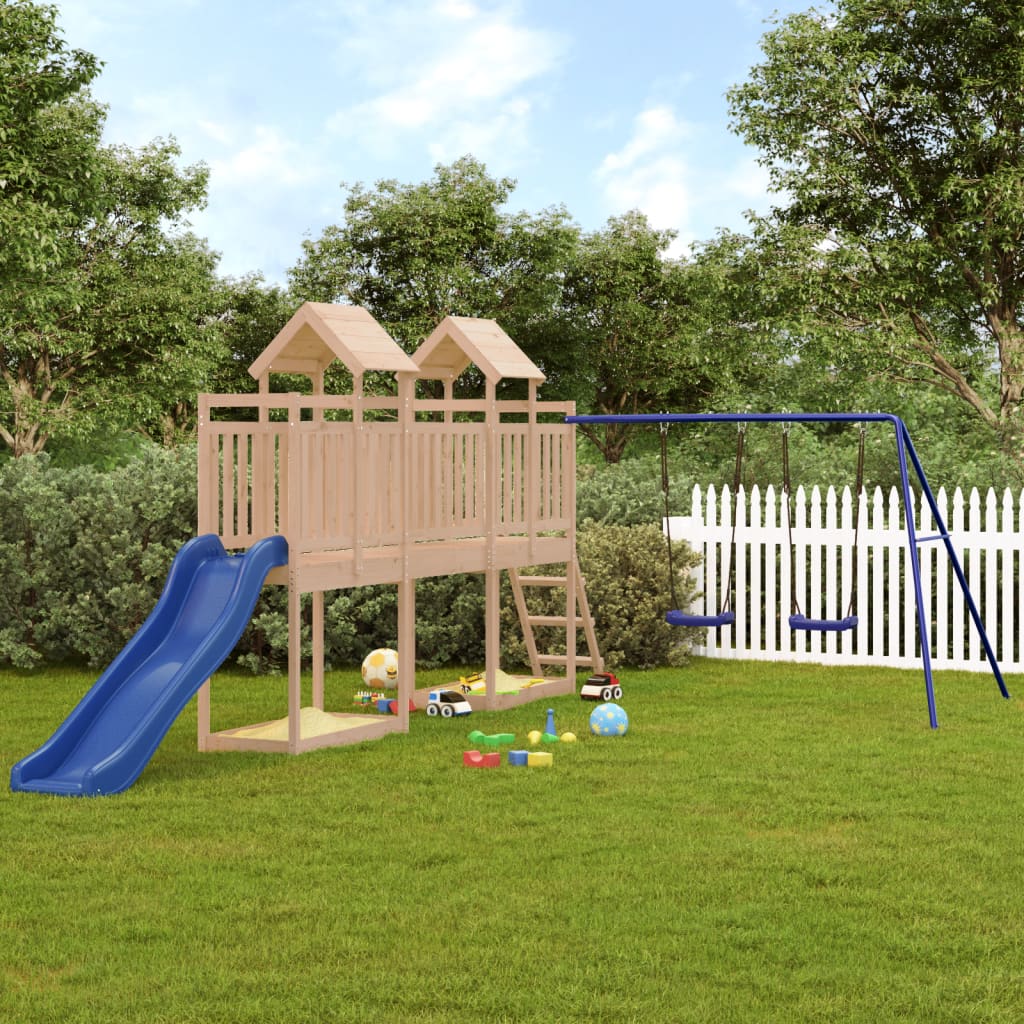 Berkfield Outdoor Playset Solid Wood Pine