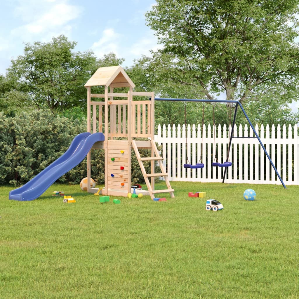 Berkfield Outdoor Playset Solid Wood Pine