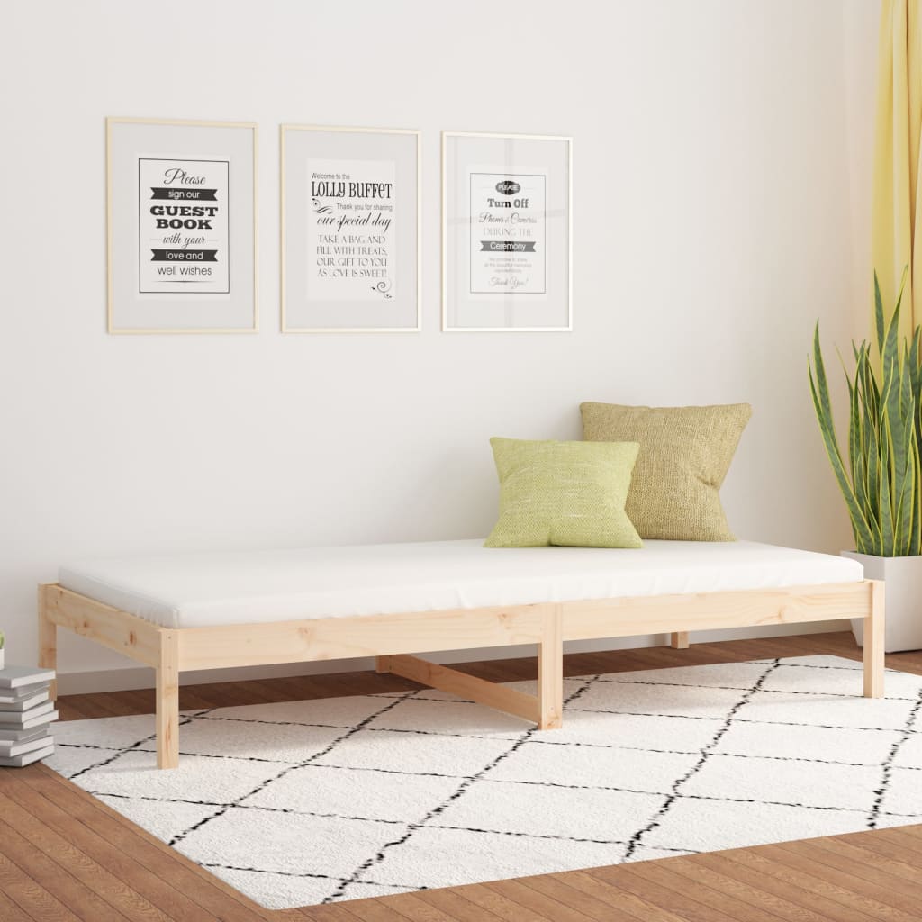 Berkfield Day Bed 80x200 cm Solid Wood Pine