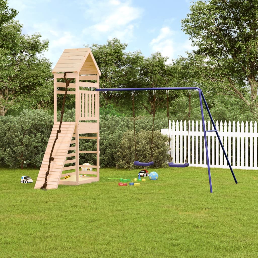 Berkfield Outdoor Playset Solid Wood Pine