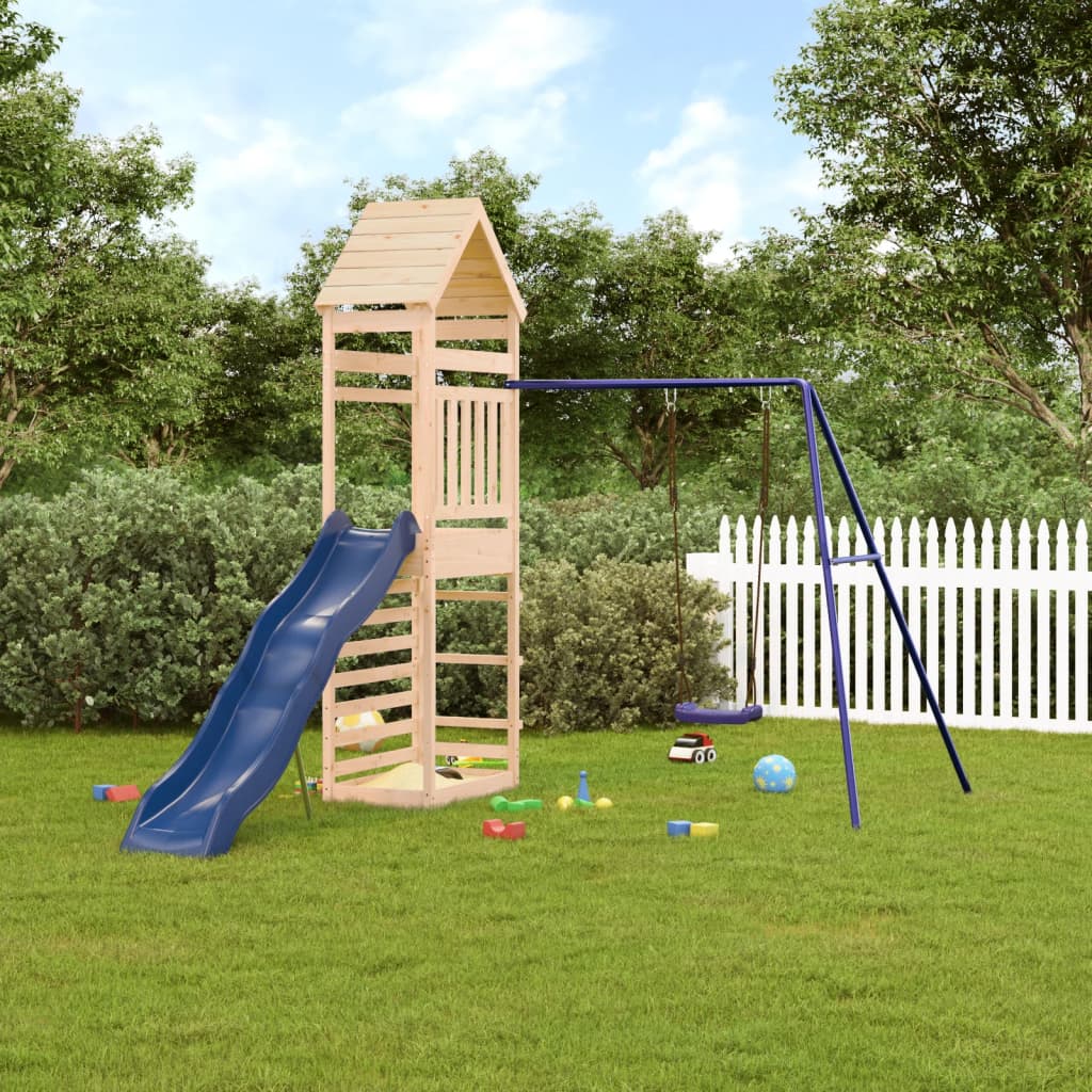Berkfield Outdoor Playset Solid Wood Pine
