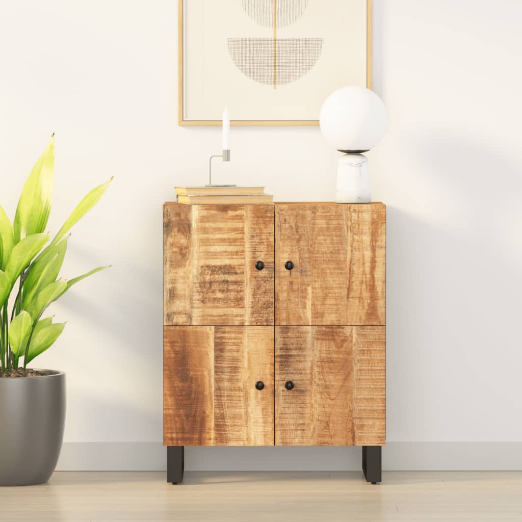 Berkfield Sideboard with 4 Doors 60x33x75 cm Solid Wood Mango