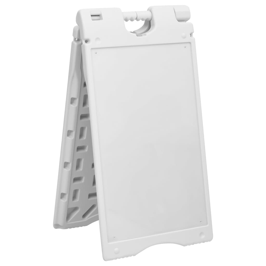 Berkfield A-Frame Sidewalk Board Grey 45x7x84.5 cm HDPE