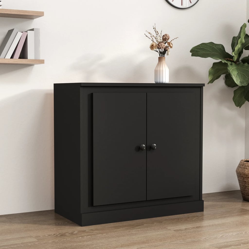 Berkfield Sideboard Black 70x35.5x67.5 cm Engineered Wood