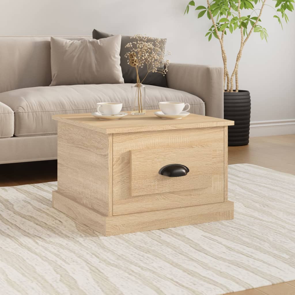 Berkfield Coffee Table Sonoma Oak 50x50x35 cm Engineered Wood