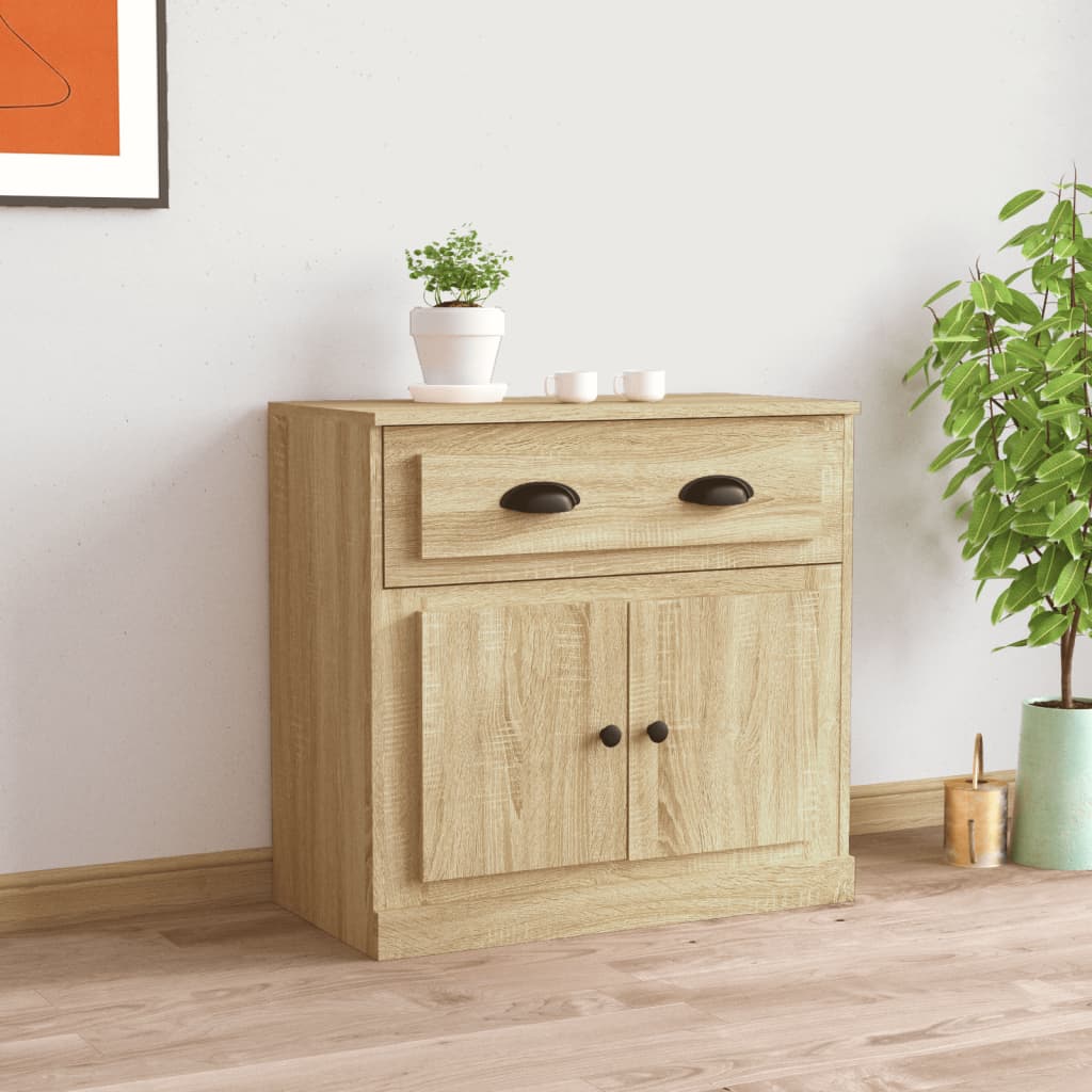 Berkfield Sideboard Sonoma Oak 70x35.5x67.5 cm Engineered Wood