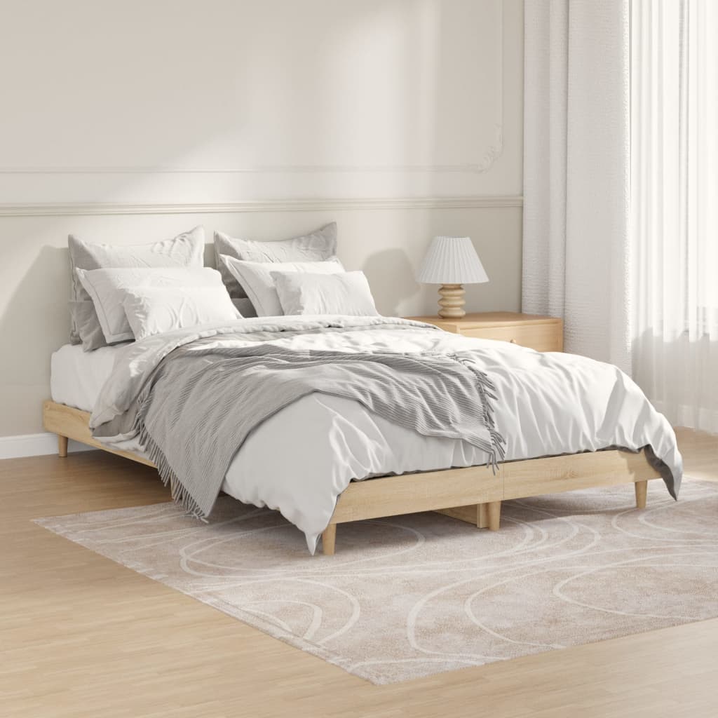Berkfield Bed Frame Sonoma Oak 120x190 cm Engineered Wood
