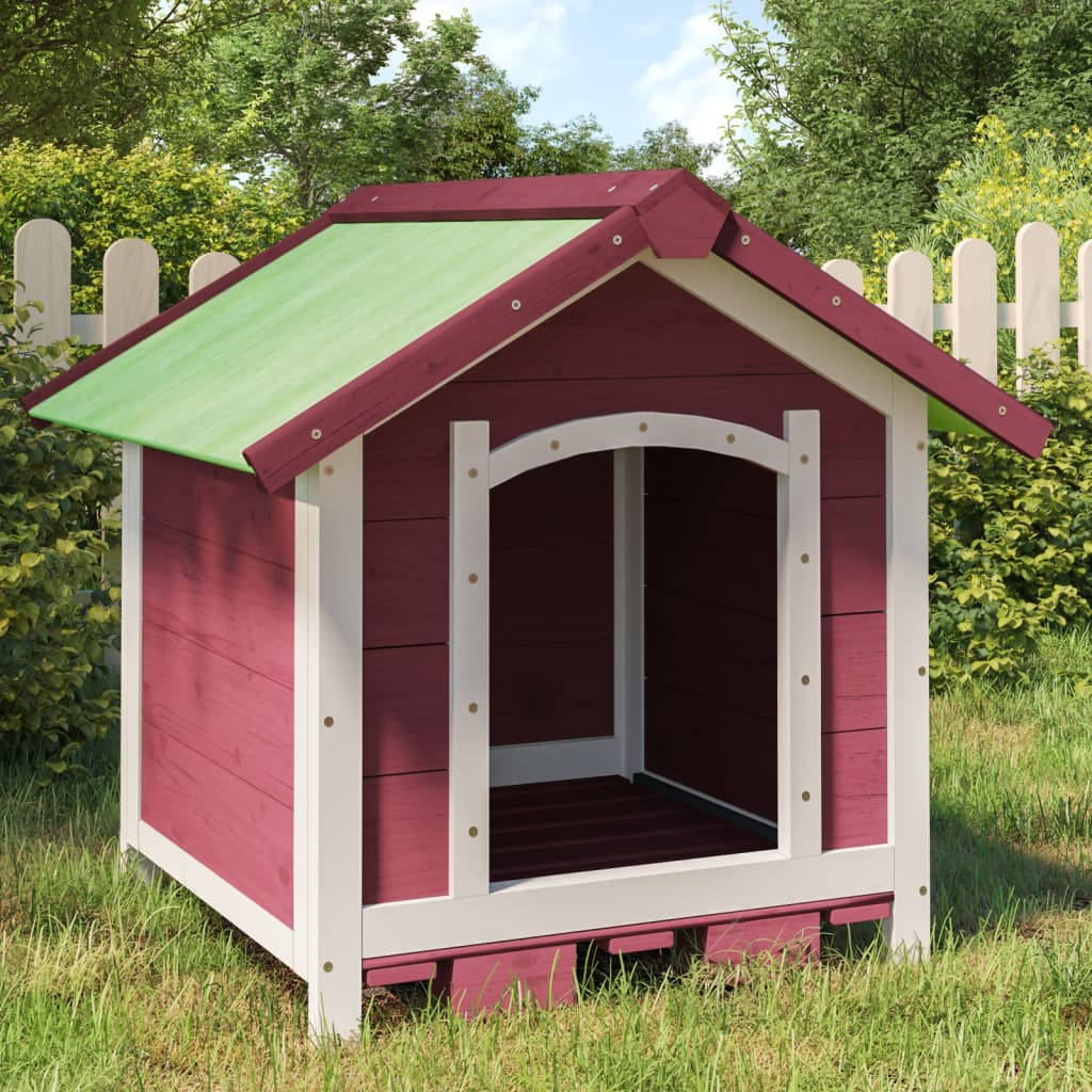 Berkfield Dog Kennel Mocha 65x65x61.5 cm Solid Wood Pine