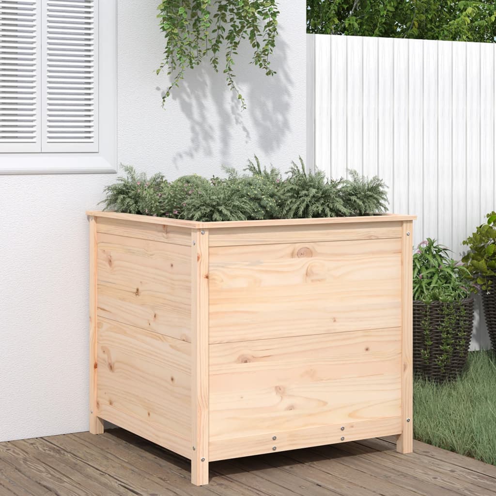 Berkfield Garden Planter 82.5x82.5x78 cm Solid Wood Pine
