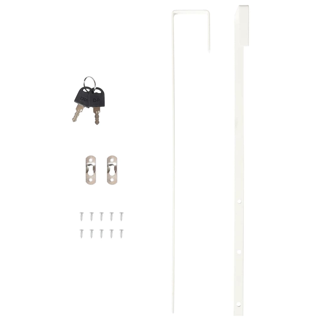 Berkfield Mirror Jewellery Cabinet with LED Lights Wall Mounted White