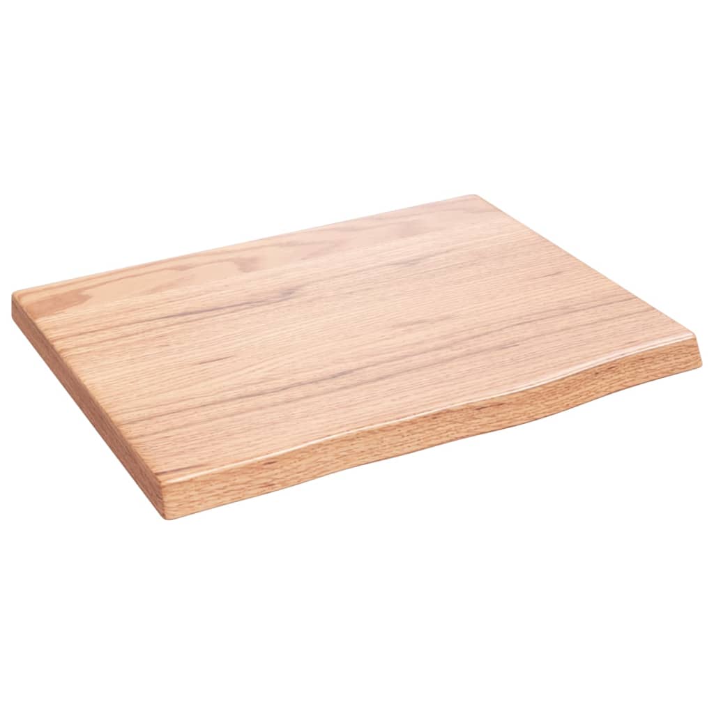 Berkfield Wall Shelf Light Brown 40x30x2 cm Treated Solid Wood Oak