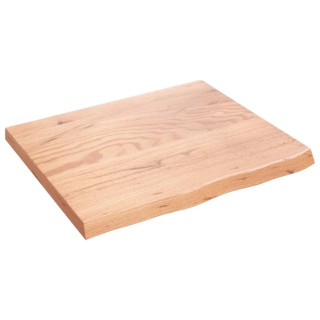 Berkfield Wall Shelf Light Brown 60x50x4 cm Treated Solid Wood Oak