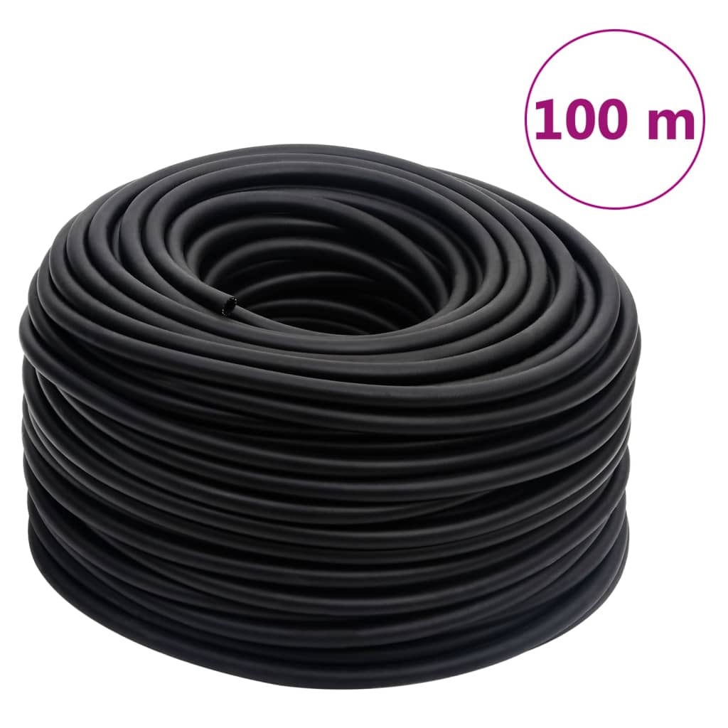 Berkfield Hybrid Air Hose Black 0.6" 100 m Rubber and PVC