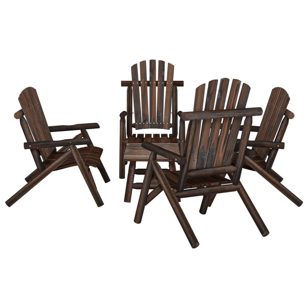 Berkfield 5 Piece Garden Lounge Set Solid Wood Spruce