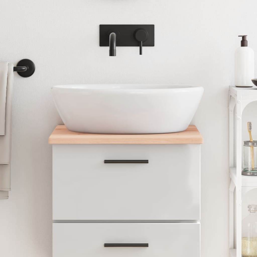 Berkfield Bathroom Countertop 40x60x2 cm Untreated Solid Wood