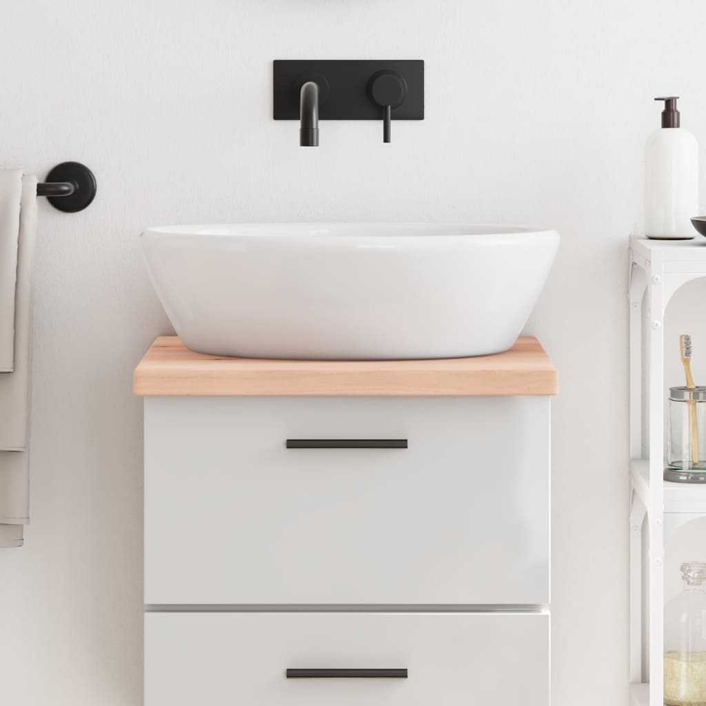 Berkfield Bathroom Countertop 40x60x4 cm Untreated Solid Wood