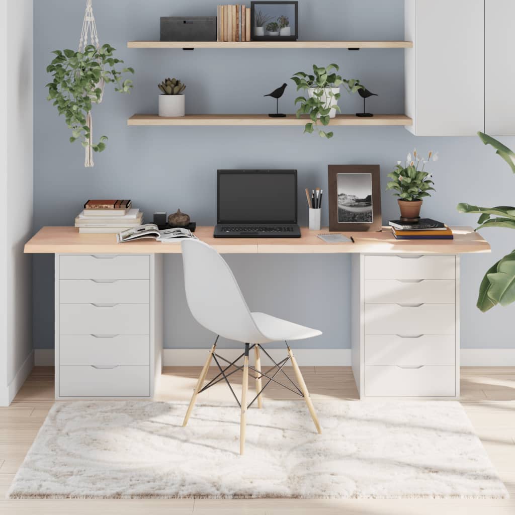 Berkfield Table Top 200x60x4 cm Untreated Solid Wood Oak